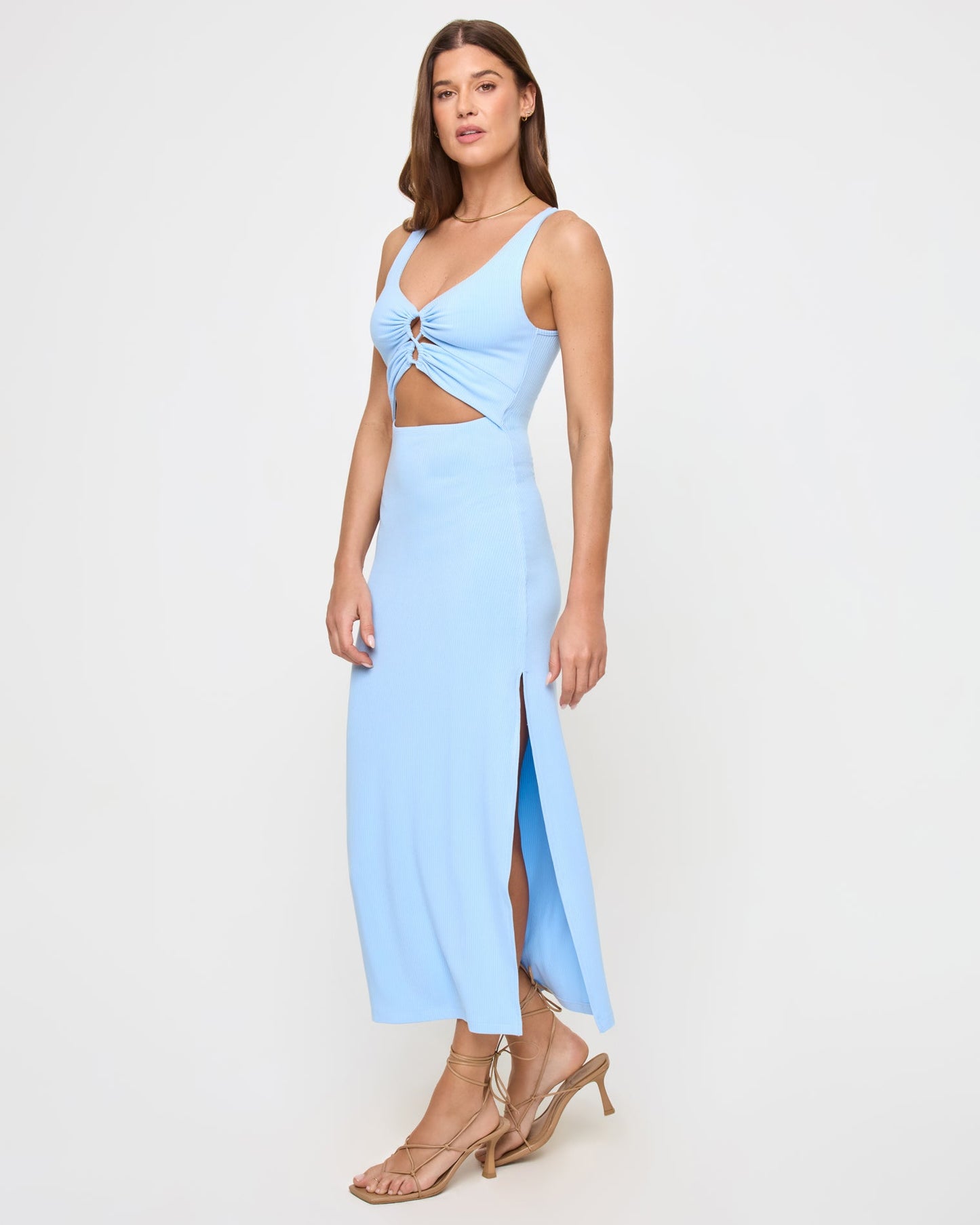 LSPACE French Blue Midi Dress - LSPACE Camille Dress - Clothing