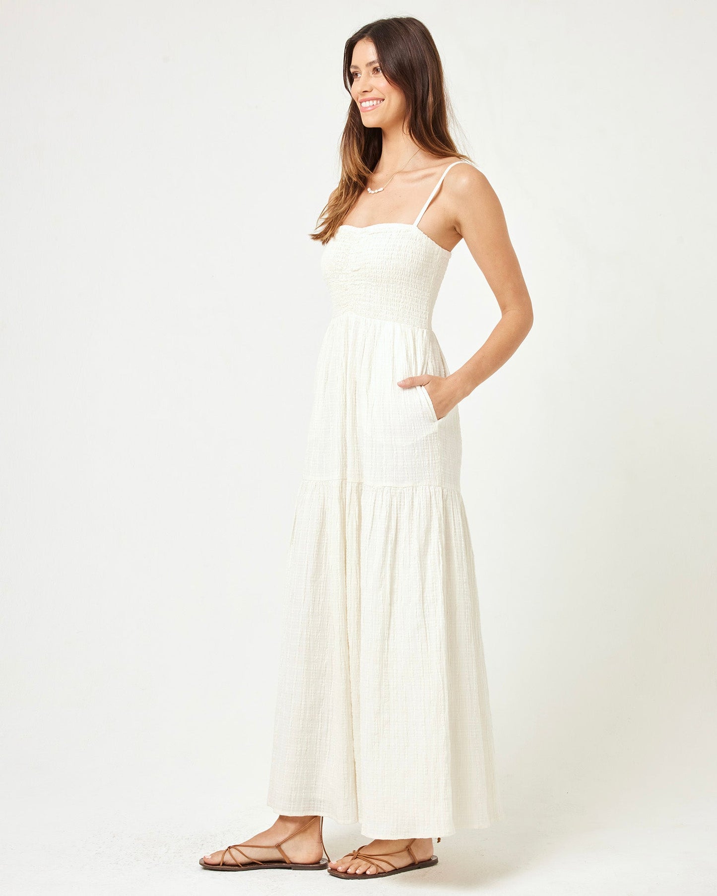 LSPACE LSPACE Mallorca Dress - Cream - Clothing|Swim