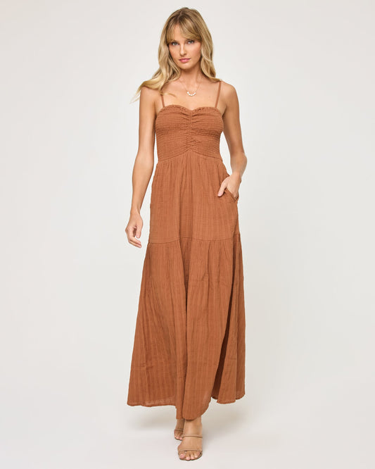 LSPACE LSPACE Mallorca Dress - Brown Sugar - Clothing|Swim