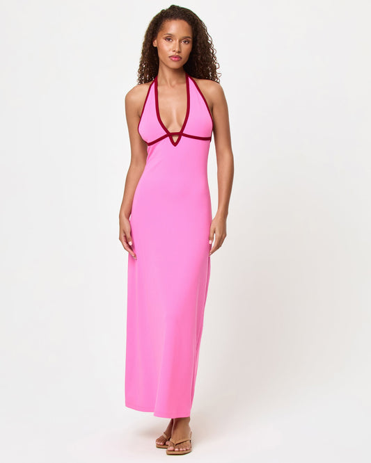 LSPACE LSPACE Shea Maxi Dress - Hottest Pink-Simmer - Clothing