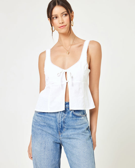 LSPACE LSPACE Rosa Top - Cream - Clothing