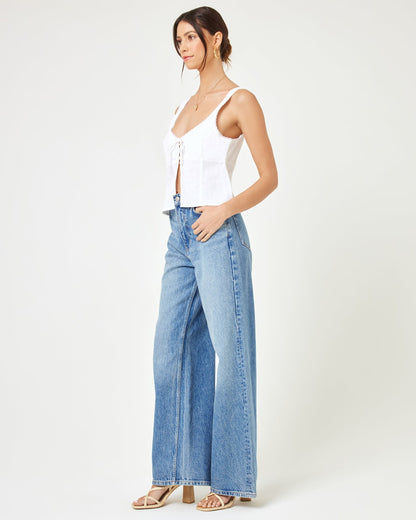 LSPACE LSPACE Rosa Top - Cream - Clothing