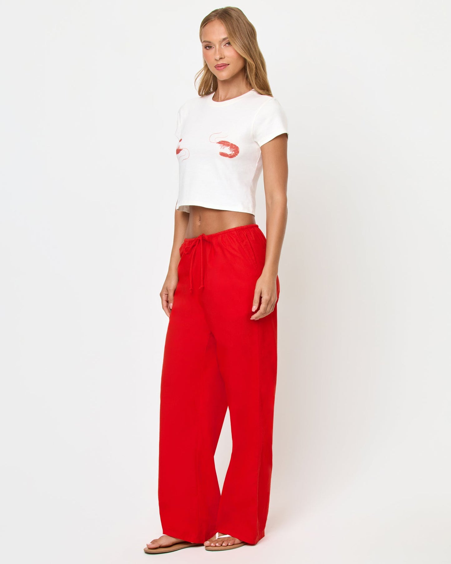 LSPACE LSPACE Merci Baby Tee - Shrimp - Clothing|Swim