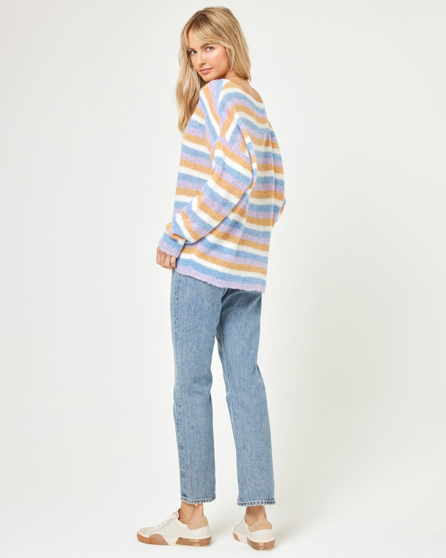 LSPACE Oversized Boat Neck Sweater - LSPACE Cozy Clouds Sweater - Clothing