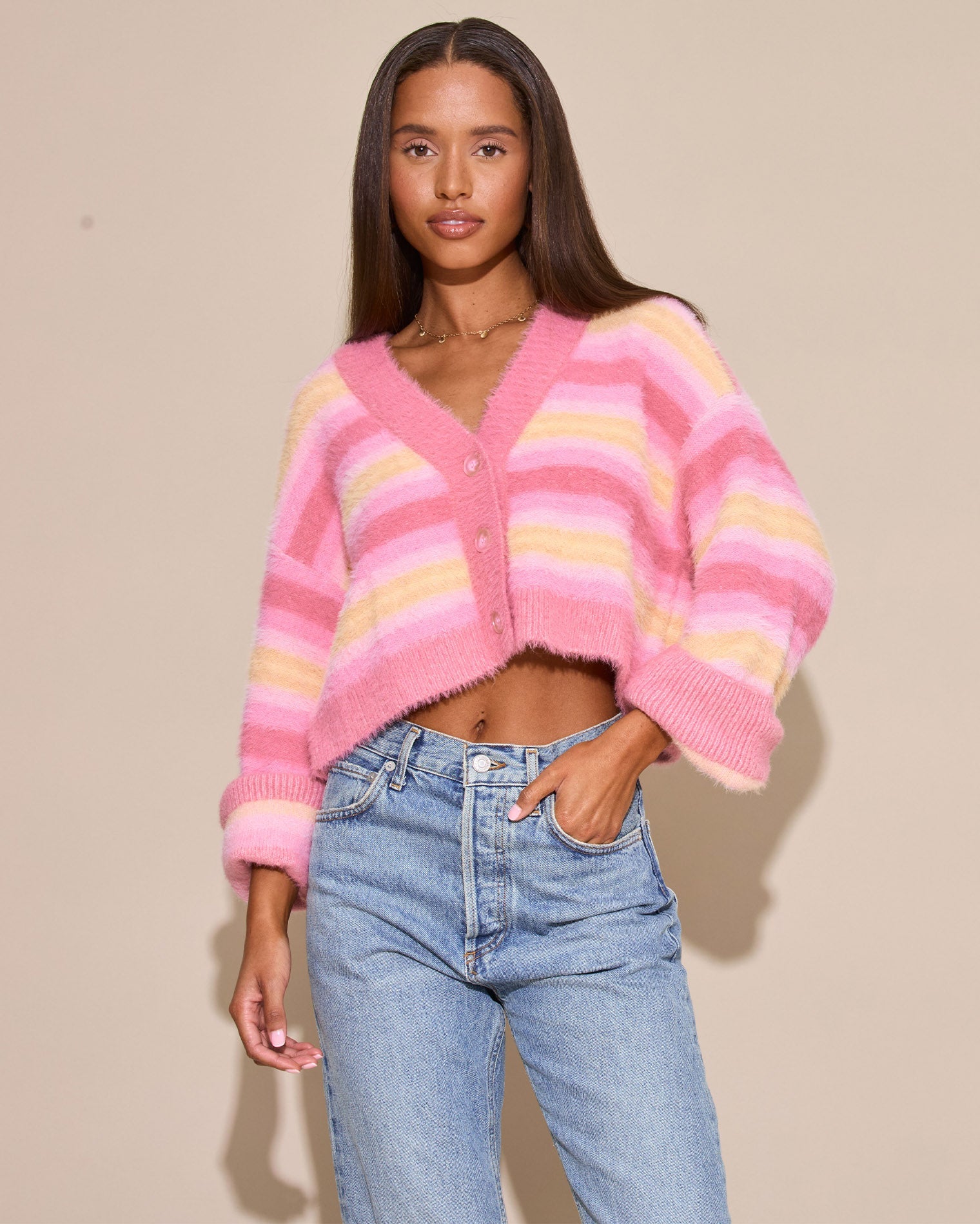 LSPACE LSPACE Daybreak Cardigan - Daybreak Stripe - Clothing