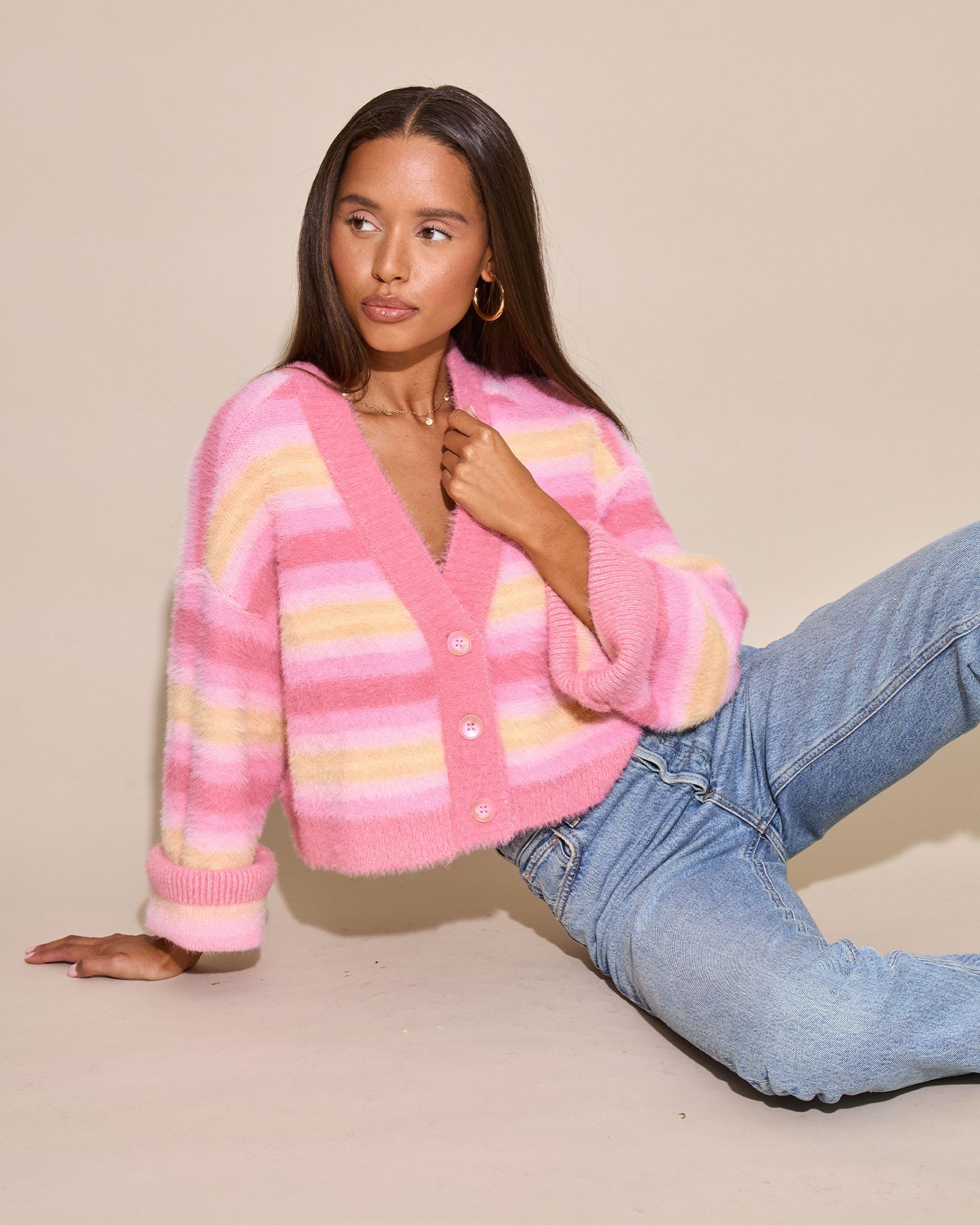 LSPACE LSPACE Daybreak Cardigan - Daybreak Stripe - Clothing