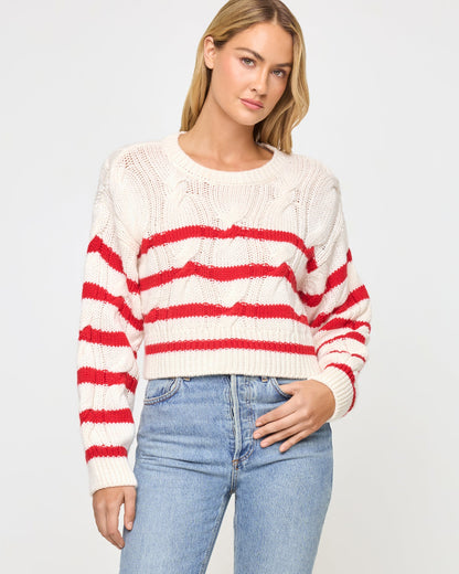 LSPACE Kensley Pullover - Cream-Flame - Clothing