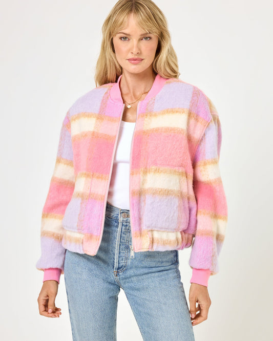 LSPACE LSPACE Quinn Jacket - Point Dume Plaid - Clothing