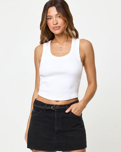 LSPACE aligrace Belted Mini Skirt - Black - Clothing