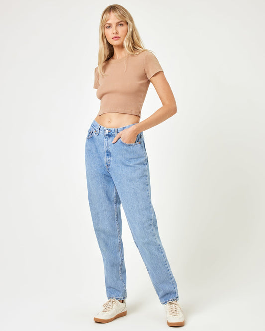 LSPACE aligrace Michelle Tilted Denim Pant - Clothing