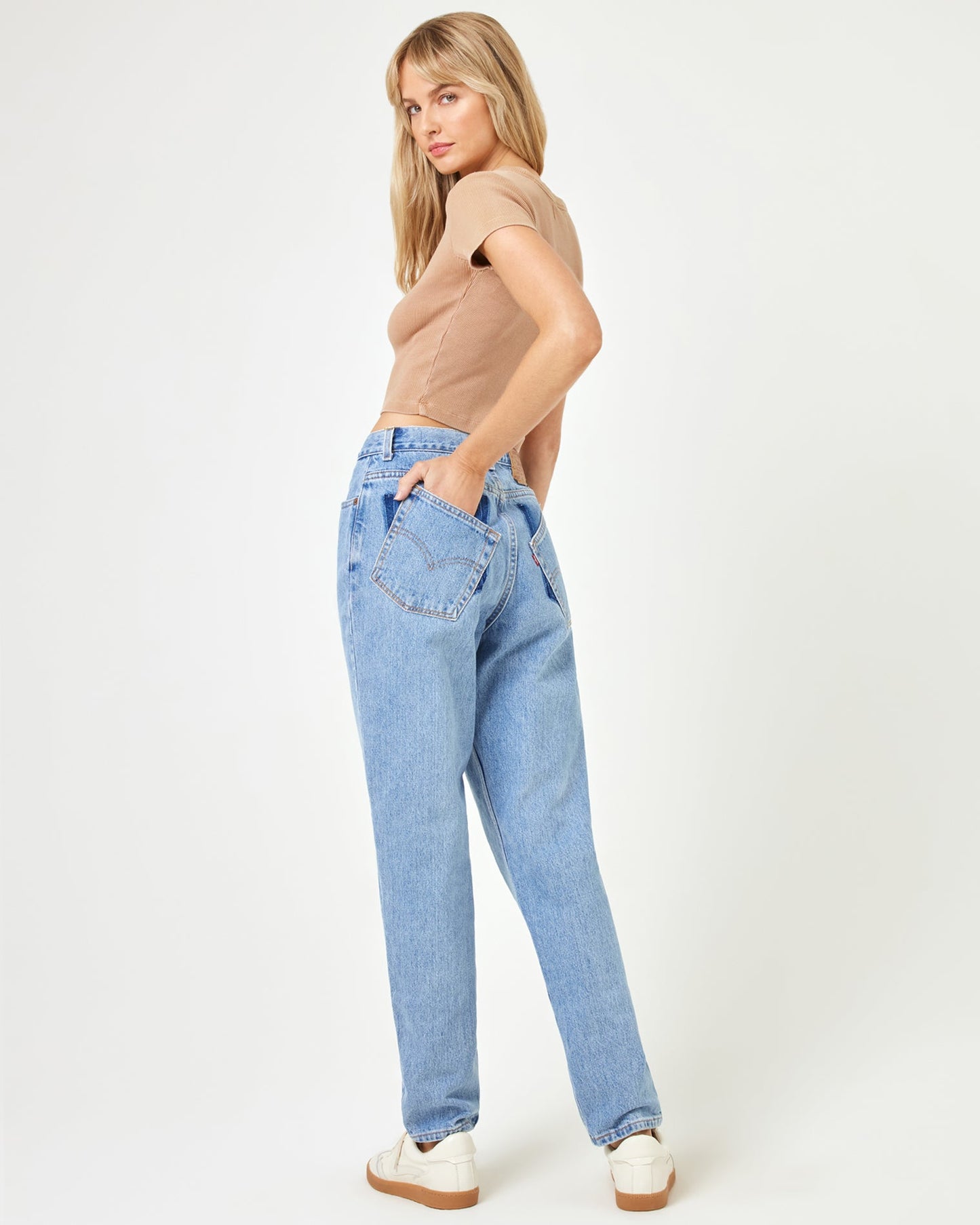 LSPACE aligrace Michelle Tilted Denim Pant - Clothing