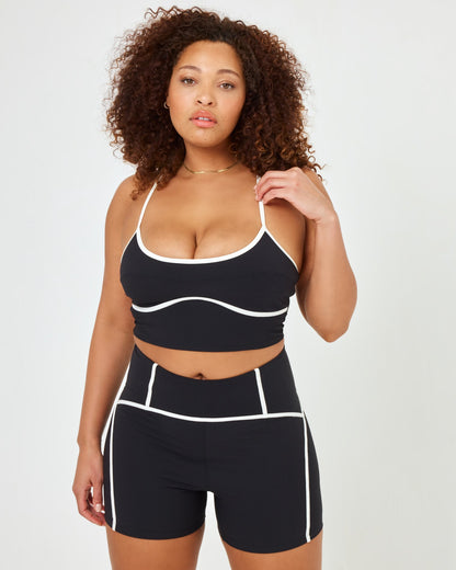 LSPACE LSPACE Revel Top - Deepteal-Cream - Active