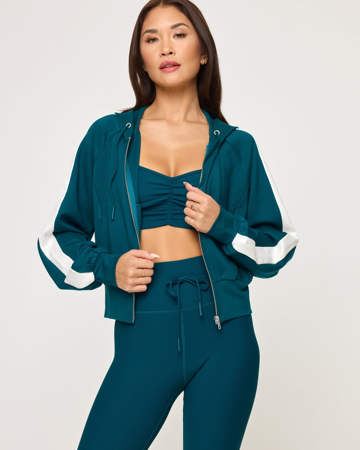 LSPACE LSPACE Back To Back Jacket - Deepteal-Cream - Active