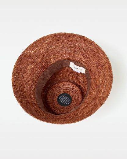LSPACE Brown Raffia Bucket Hat - LSPACE Seville - Swim|Clothing