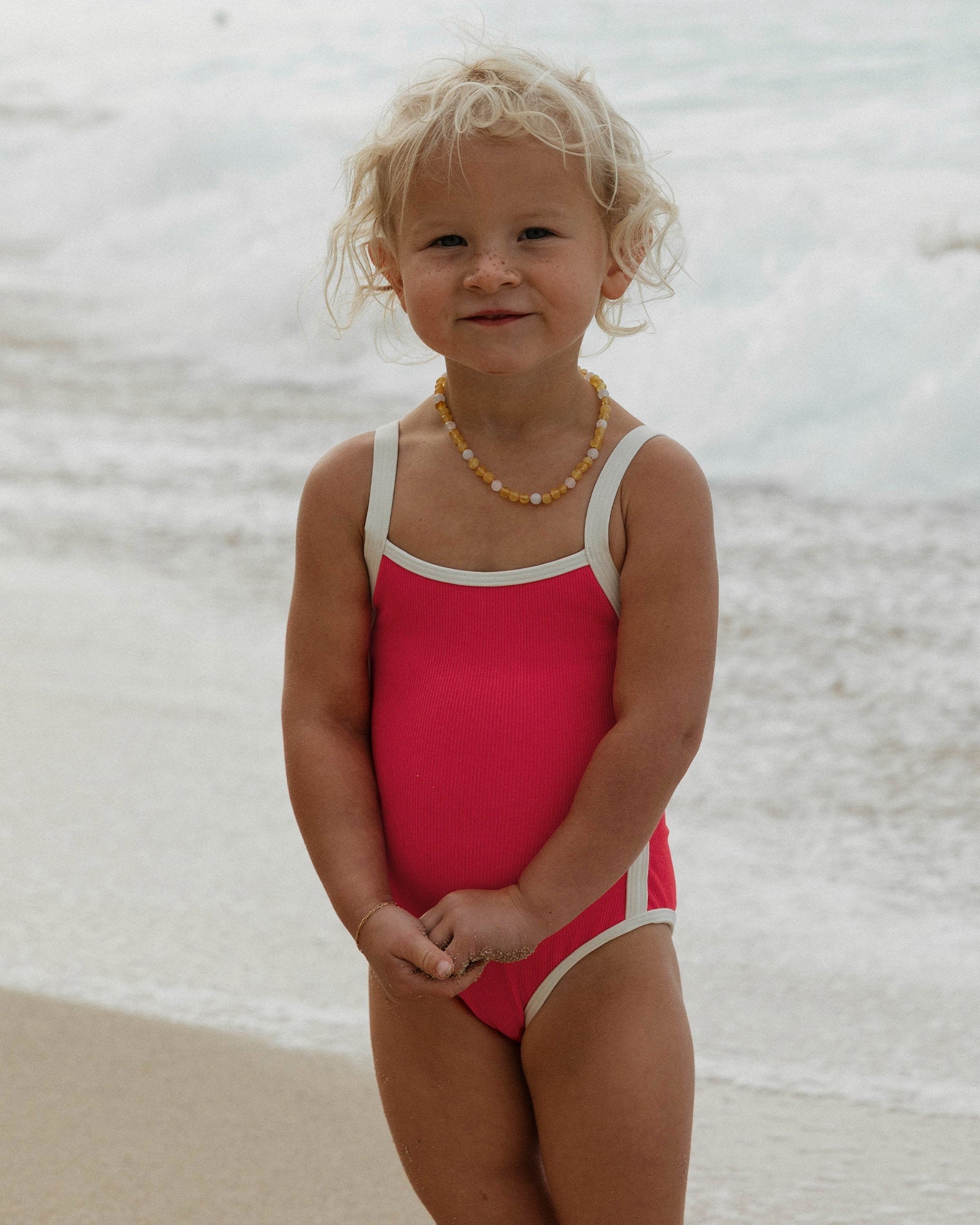 LSPACE LSPACE Little L Beach Skipper One Pie - Pout/Cream - Swim