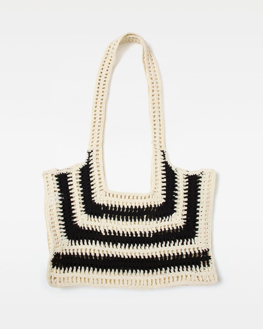 LSPACE LSPACE Caylin Crochet Tote - Black-White - Swim|Clothing