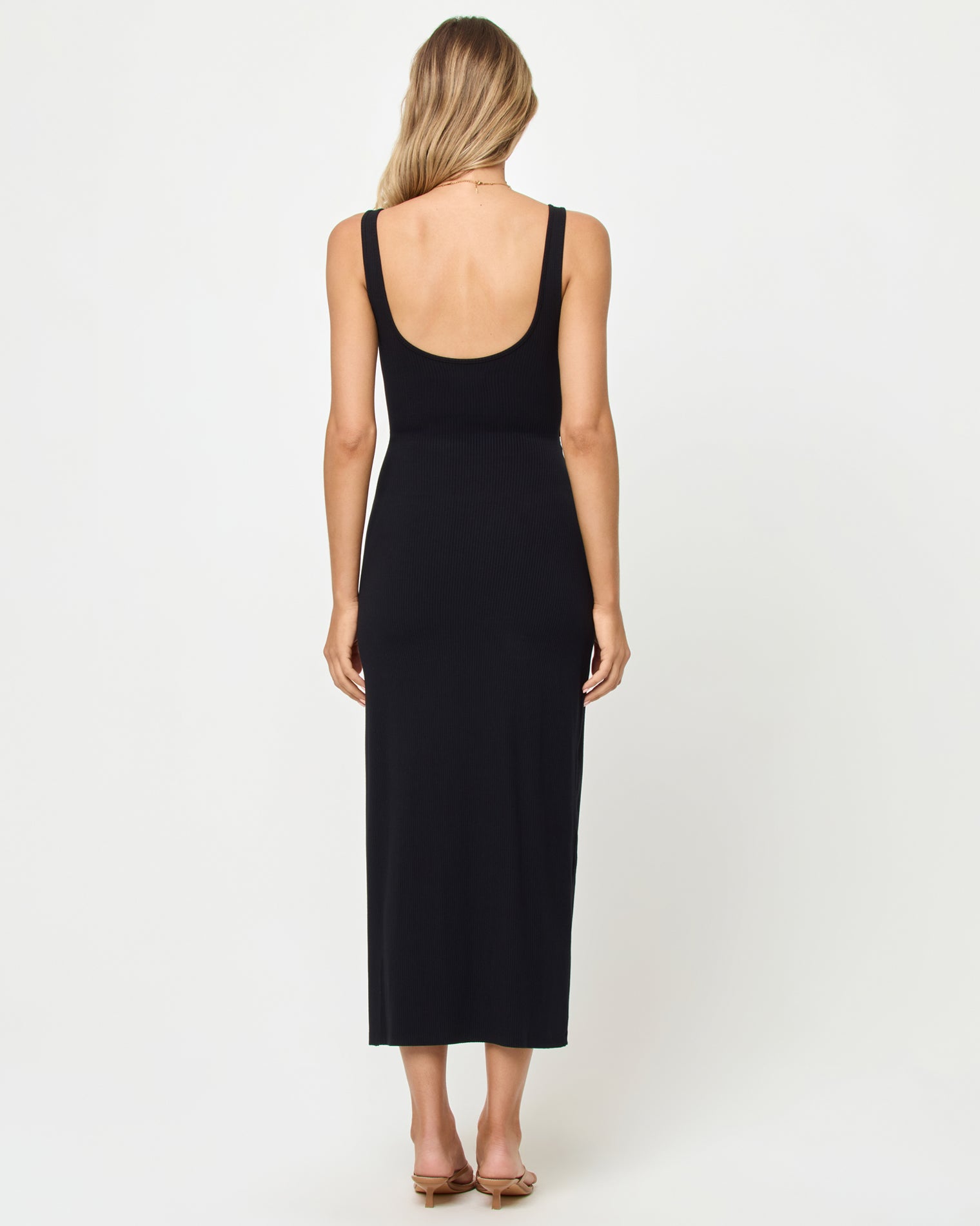 LSPACE Midi Sleeveless Black Dress - LSPACE Camille Dress - Swim