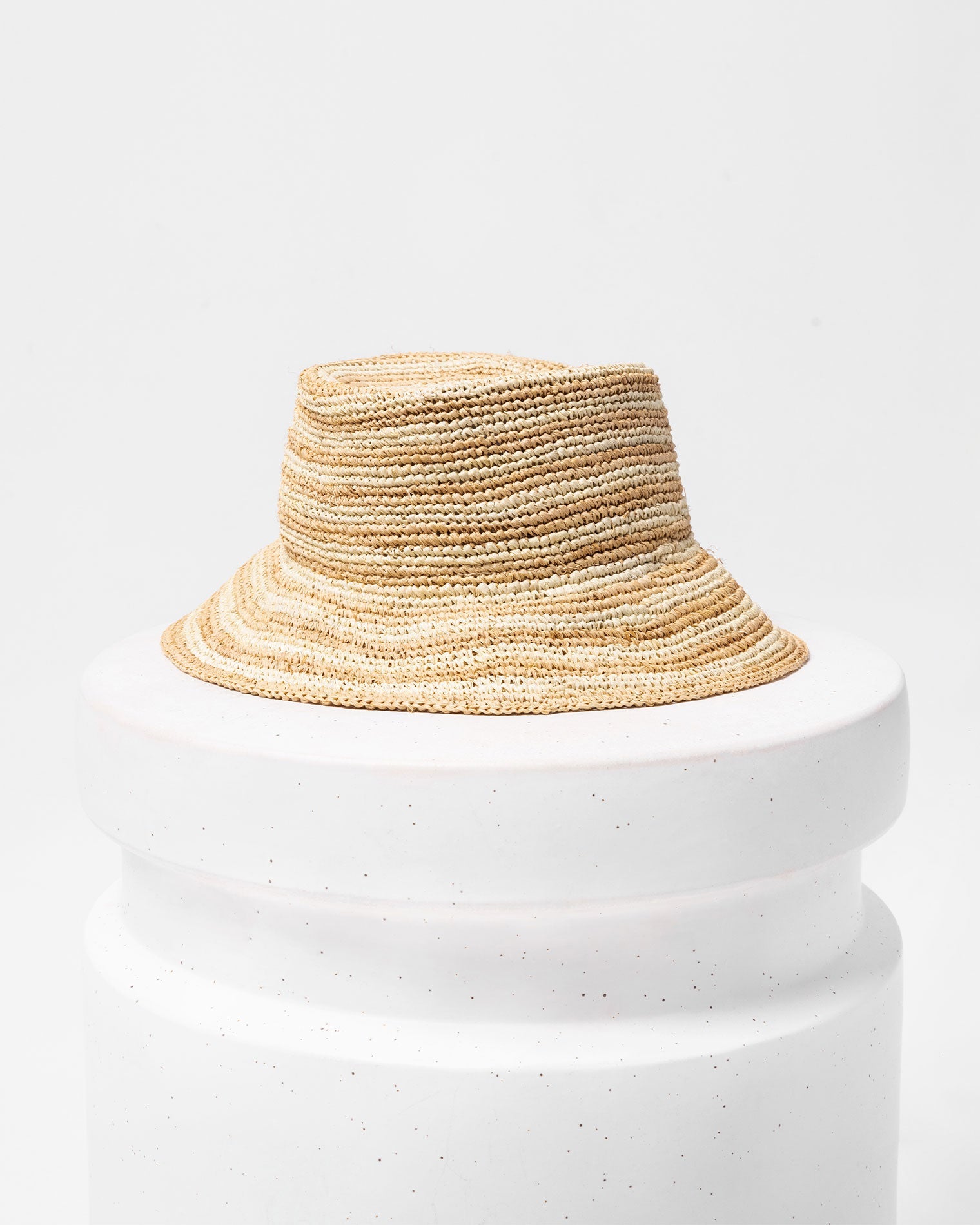 LSPACE Striped Raffia Bucket Hat - LSPACE Isadora - Swim|Clothing