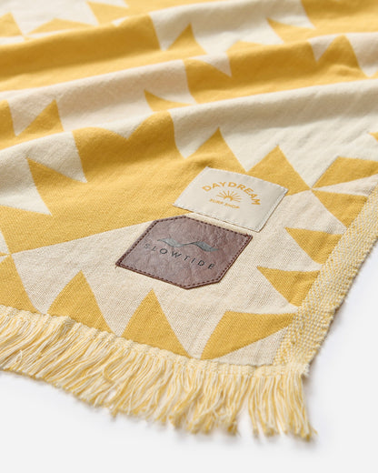 LSPACE Slowtide Daydream Driftweave Beach Blanket - Curry - Clothing
