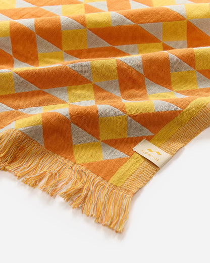 LSPACE Slowtide Daydream Driftweave Turkish Towel - Curry - Clothing
